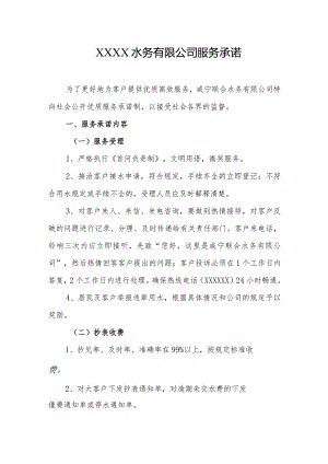 水务有限公司服务承诺.docx