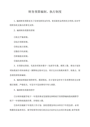 财务预算编制、执行制度.docx