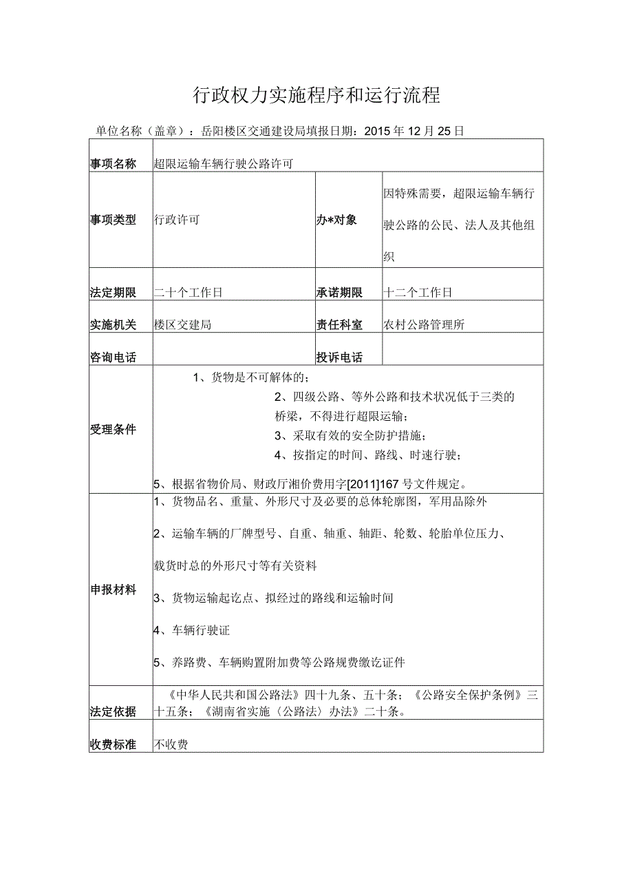 行政权力实施程序和运行流程.docx_第1页
