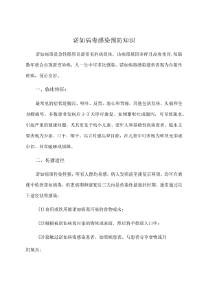 诺如病毒感染预防知识.docx