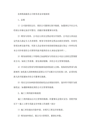 农林牧渔服务公司财务资金审批制度.docx