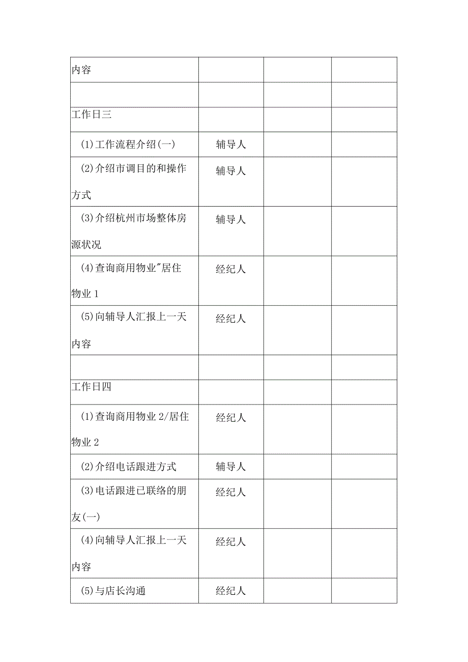 房地产中介公司经纪人入门15天培训日程安排.docx_第2页