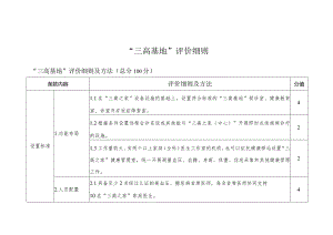 “三高基地”评价细则（试用版）3-8-16.docx