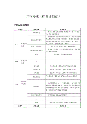 评标办法综合评估法.docx
