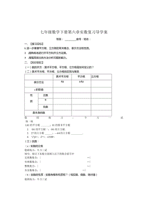 实数复习学案.docx
