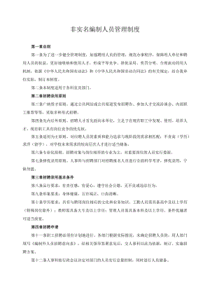 非实名编制人员管理制度.docx