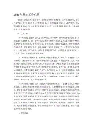 2023年党建工作总结.docx