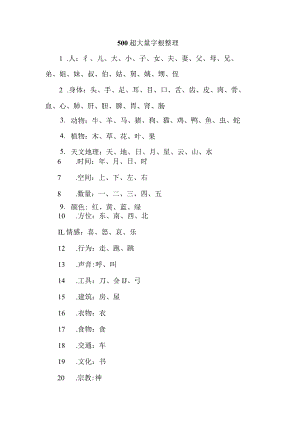 500超大量字根整理.docx