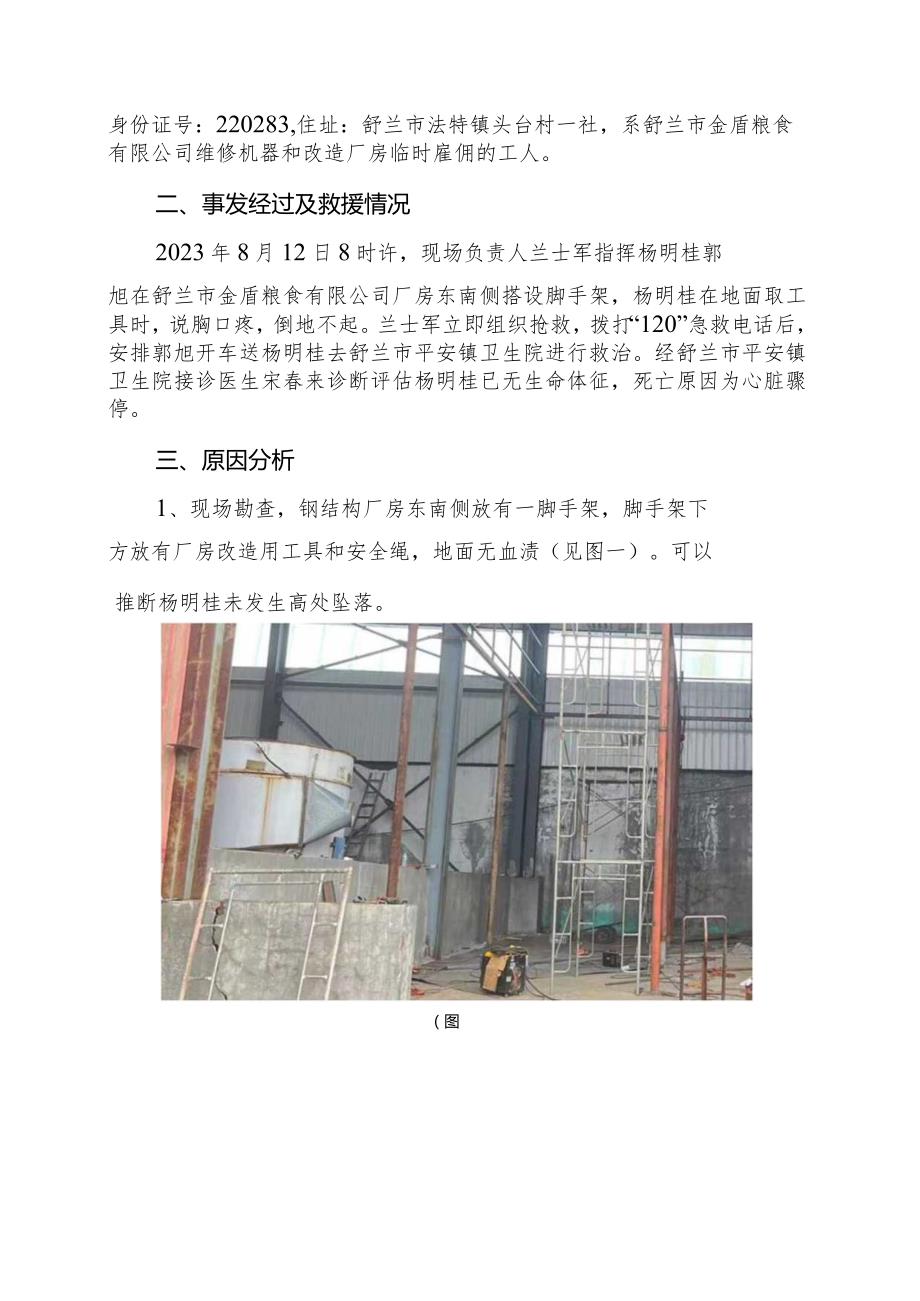 舒兰市金盾粮食有限公司“812”事故调查报告.docx_第3页