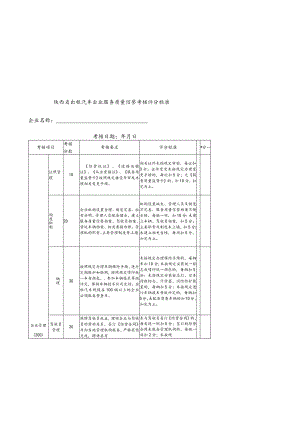 陕西省出租汽车企业服务质量信誉考核评分标准.docx