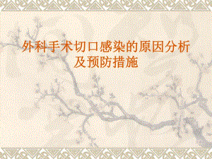 外科手术切口感染的原因分析及预防措施.ppt