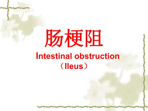 外科讲稿：肠梗阻.ppt