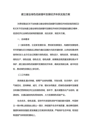 建立健全绿色低碳循环发展经济体系实施方案.docx
