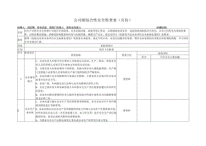 公司级综合性安全检查表.docx