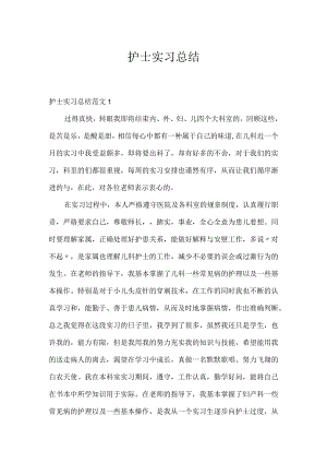 护士实习总结.docx