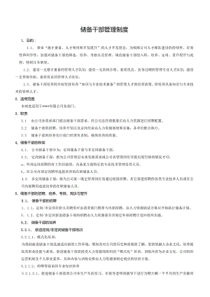 储备干部管理规范.docx