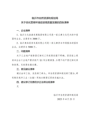优化营商环境促进高质量发展的四张清单.docx