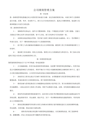 公司绩效管理方案.docx