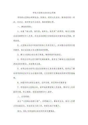 学校大型集会活动安全预案.docx