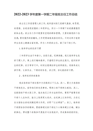 小学低段班主任工作总结.docx