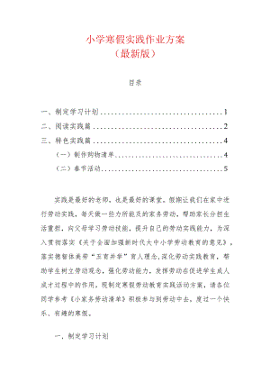 小学寒假实践作业方案.docx
