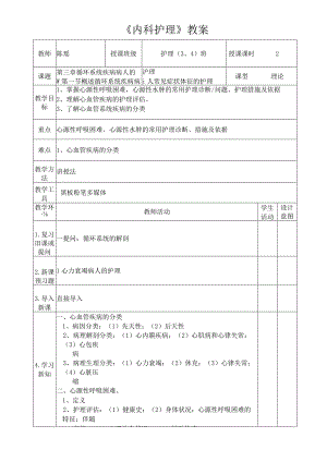 心源性呼吸困难心源性水肿的常用护理诊断教案.docx