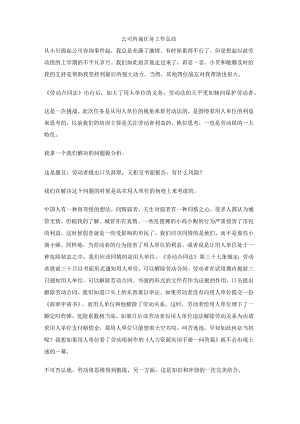 公司咨询任务工作总结.docx
