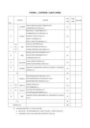 外用电梯（人货两用电梯）检查评分表模板.docx