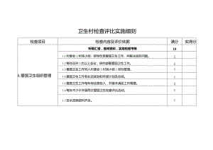 卫生村检查评比实施细则（模板）.docx