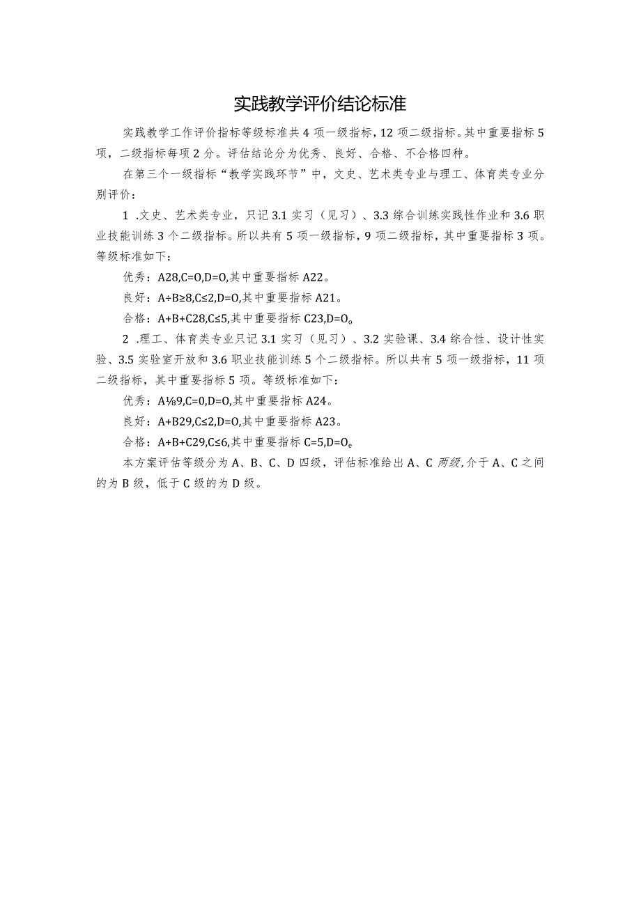 实践教学评价结论标准.docx_第1页