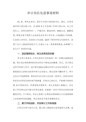 审计局长先进事迹材料.docx
