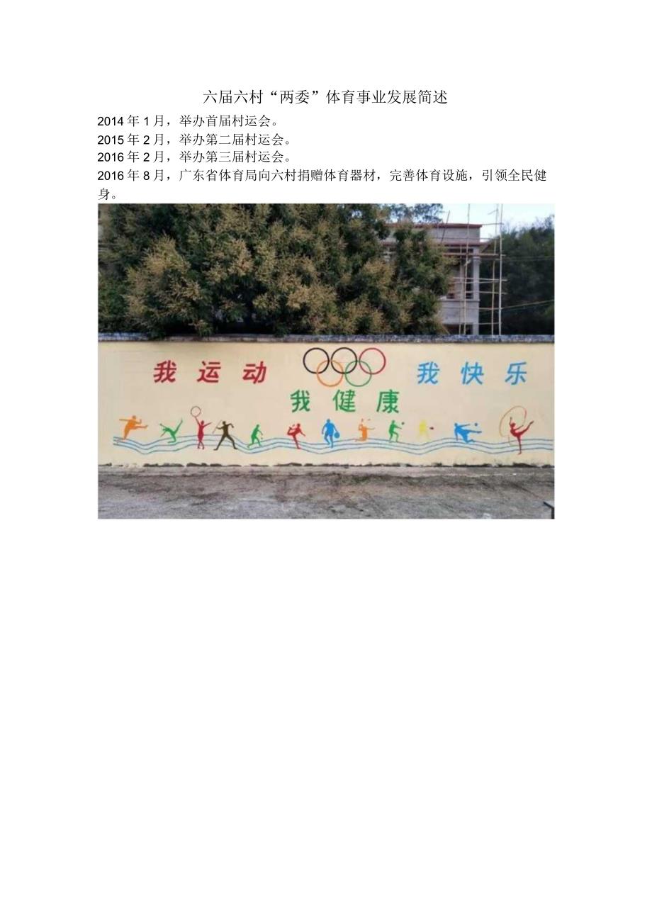 六届六村“两委”体育事业发展简述.docx_第1页