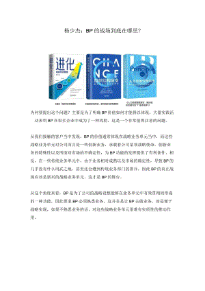BP的战场到底在哪里？（杨少杰）.docx