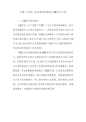 中国（天津）自由贸易试验区东疆片区介绍.docx