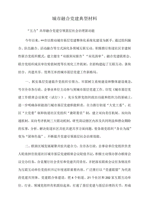 2022年城市融合党建典型材料.docx