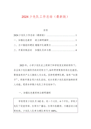 2024少先队工作总结.docx