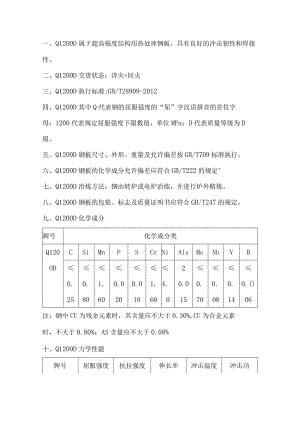 Q1200D冶炼方法Q1200D屈服强度和抗拉强度.docx