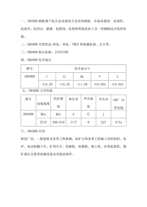 SM490B合金板性能成分分析.docx