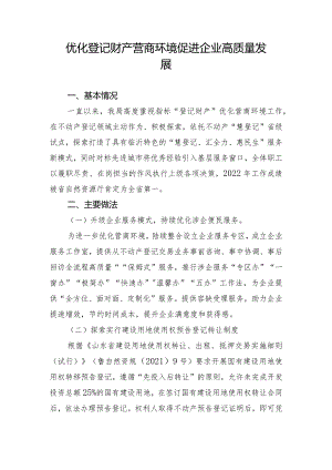 2022年营商环境工作小结.docx