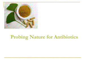 探索抗生素的本质（英文PPT）Probing Nature for Antibiotics.ppt