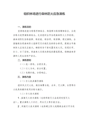 组织林场进行森林防火应急演练.docx