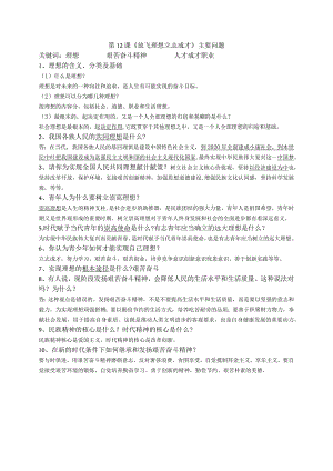 第12课 《放飞理想 立志成才》问题提纲.docx