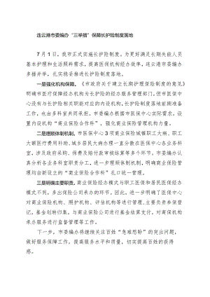 连云港市委编办“三举措”保障长护险制度落地.docx