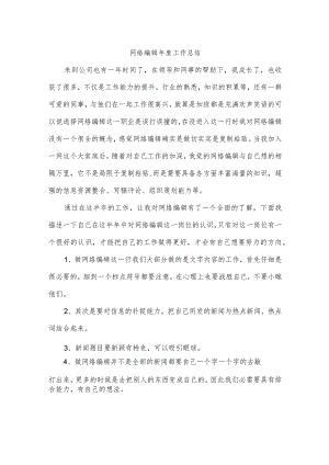 网络编辑年度工作总结.docx