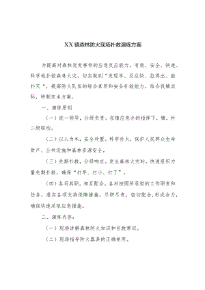 镇森林防火现场扑救演练方案.docx