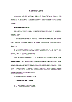 赛马也不是灵丹妙药.docx