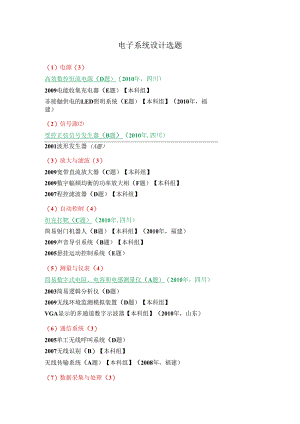 电子系统设计选题.docx