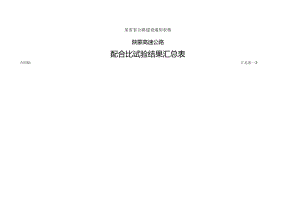 配合比汇总表工程文档范本.docx