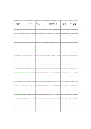 致远实验学校“人人讲公开课、校校评优质课”分数表.docx