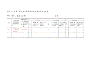 附件2：安徽工程大学实验课程评分依据规范性自查表.docx
